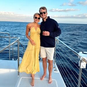 Bec + Bridge Shimmery Yellow Maxi Dress